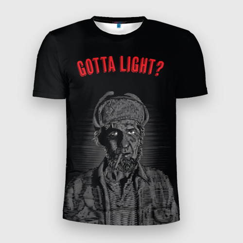 Мужская футболка 3D Slim с принтом Gotta light?, вид спереди #2