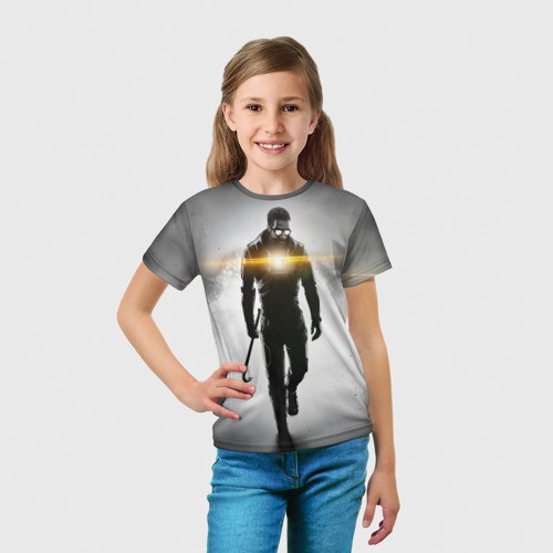 Детская футболка 3D с принтом Half-Life, вид сбоку #3