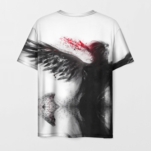 Мужская футболка 3D с принтом Dead by April, вид сзади #1
