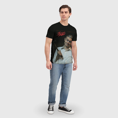Мужская футболка 3D с принтом Fargo, вид сбоку #3
