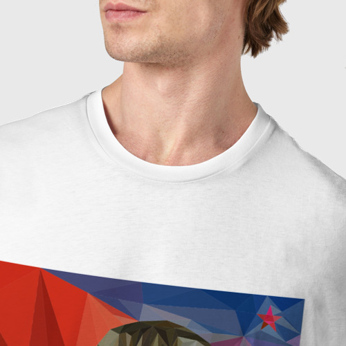 Мужская футболка хлопок с принтом Сталин, фото #4