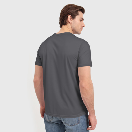 Мужская футболка 3D с принтом Костюм, вид сзади #2
