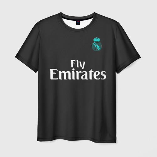 Мужская футболка 3D с принтом Cristiano Ronaldo away 2018, вид спереди #2