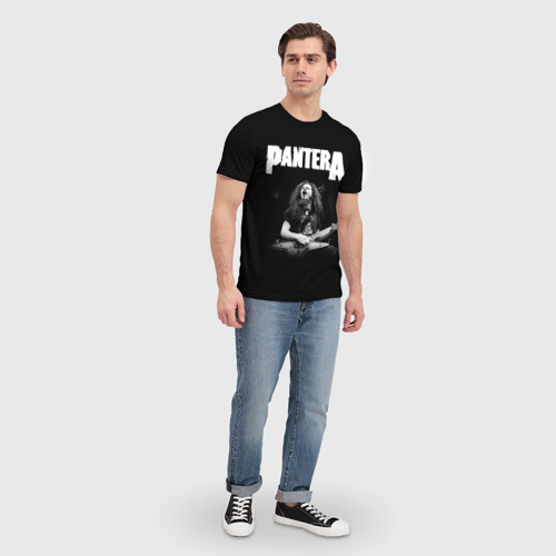 Мужская 3D футболка с принтом Pantera #72, вид сбоку #3