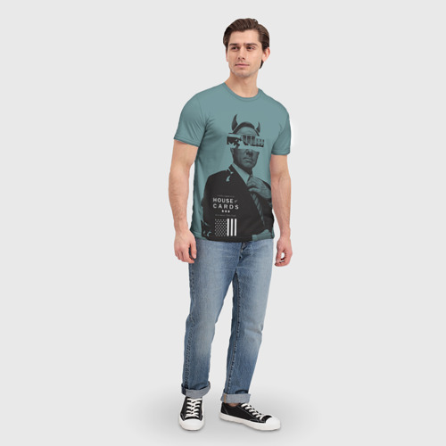 Мужская футболка 3D с принтом House of Cards, вид сбоку #3