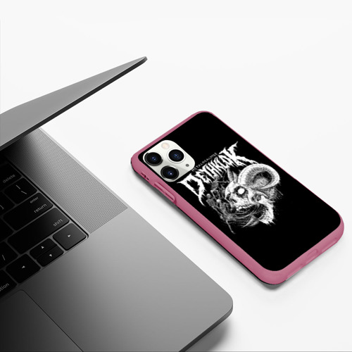 Чехол для iPhone 11 Pro матовый с принтом Metalocalypse (Dethklok) 1, фото #5