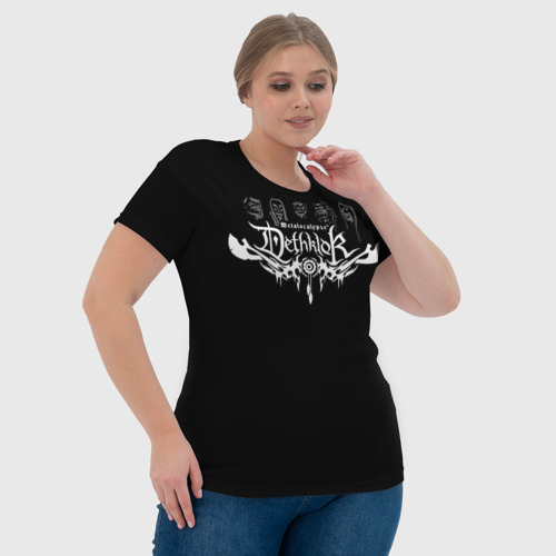 Женская футболка 3D с принтом Metalocalypse (Dethklok) 11, фото #4