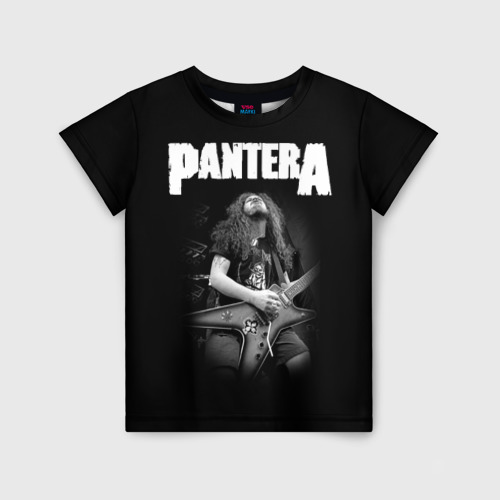 Детская футболка 3D с принтом Pantera #2, вид спереди #2