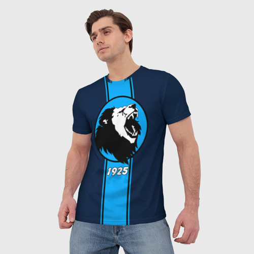 Мужская 3D футболка с принтом Сила льва, фото на моделе #1