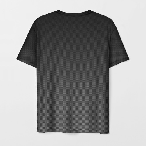 Мужская футболка 3D с принтом Carbon, вид сзади #1