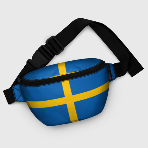 Поясная сумка 3D с принтом Флаг Швеции, фото #5