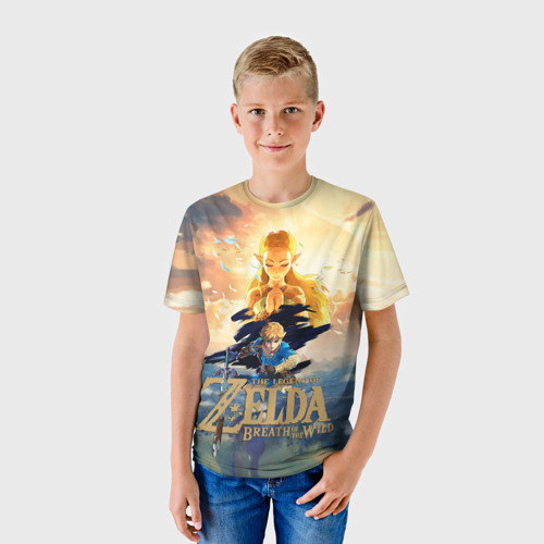 Детская 3D футболка с принтом The Legend of Zelda, фото на моделе #1