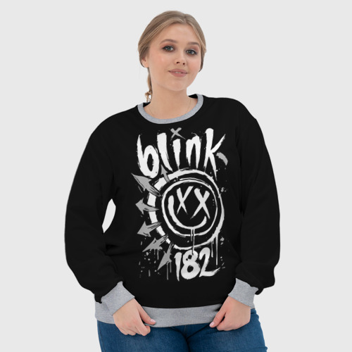 Женский свитшот 3D с принтом Blink-182, фото #4