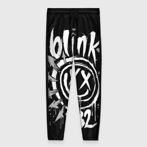 Женские брюки 3D с принтом Blink-182, вид спереди #2