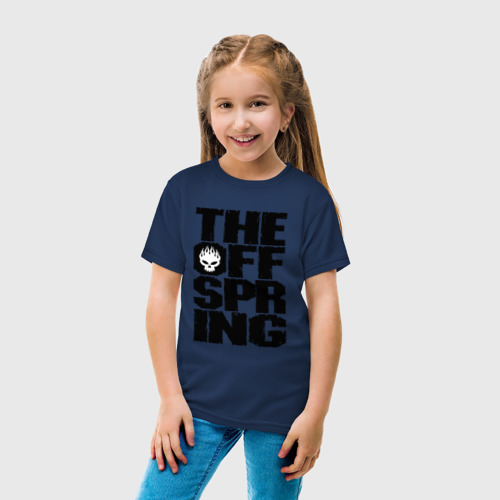 Детская футболка хлопок с принтом The Offspring, вид сбоку #3
