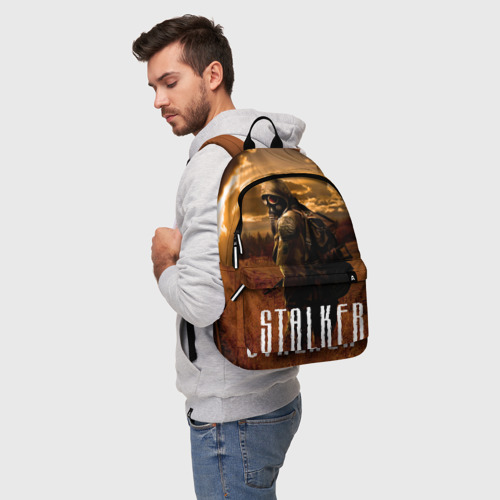 Рюкзак 3D с принтом Stalker, фото на моделе #1