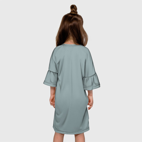 Детское платье 3D с принтом Stalker, вид сзади #2