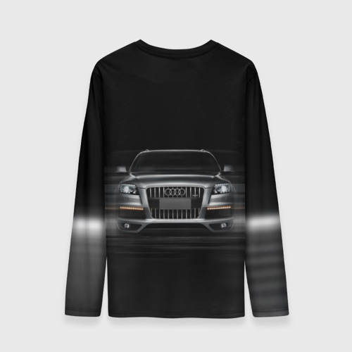 Мужской лонгслив 3D с принтом Audi Q7 скорость, вид сзади #1