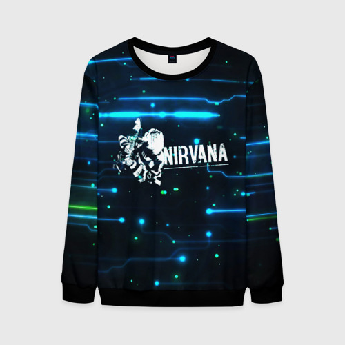 Мужской 3D свитшот с принтом Схема Nirvana (Курт Кобейн), вид спереди #2