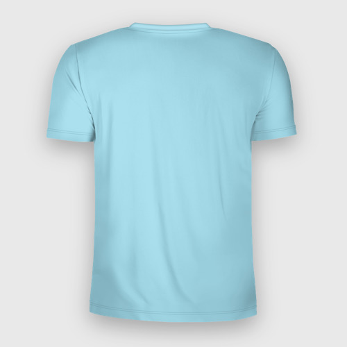 Мужская футболка 3D Slim с принтом Обними Меня / Акула, вид сзади #1