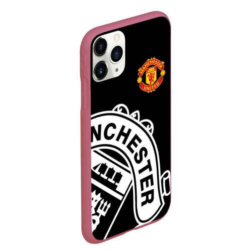 Чехол для iPhone 11 Pro Max матовый с принтом Manchester United - Collections 2017 / 2018, вид сбоку #3