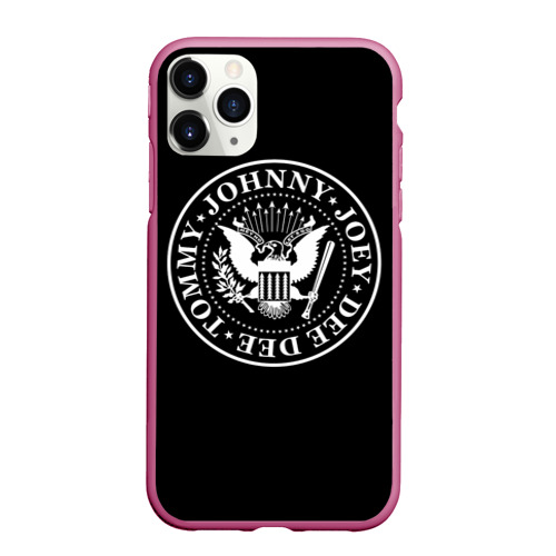 Чехол для iPhone 11 Pro матовый с принтом The Ramones, вид спереди #2