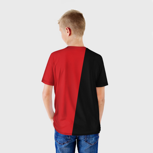 Детская футболка 3D с принтом Red Dead Redemption, вид сзади #2