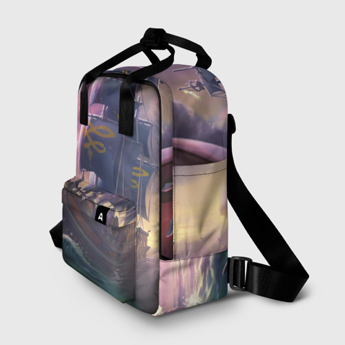 Женский рюкзак 3D с принтом Sea of thieves, фото на моделе #1
