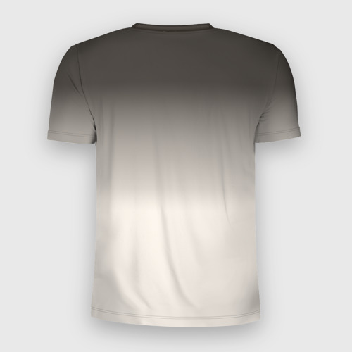 Мужская футболка 3D Slim с принтом Первый снег, вид сзади #1