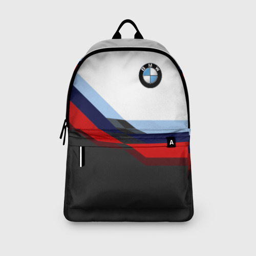 Рюкзак 3D с принтом BMW M SPORT | БМВ, вид сбоку #3