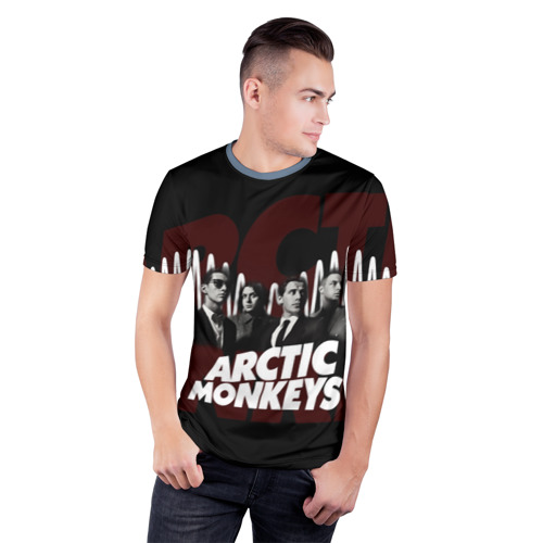 Мужская футболка 3D спортивная с принтом Группа Arctic Monkeys, фото на моделе #1