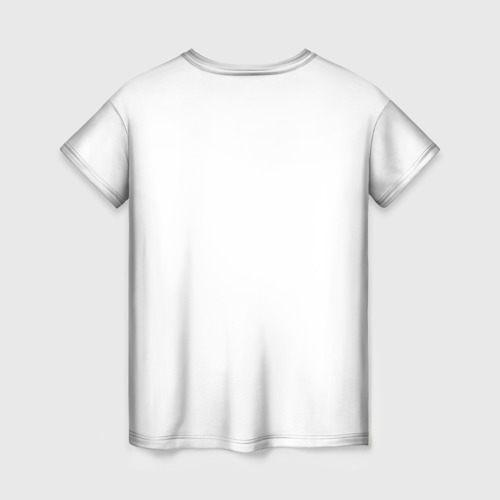 Женская 3D футболка с принтом Я ЗА ЖИЗНЬ БЕЗ ЧЕРНЫХ ПОЛОС, вид сзади #1