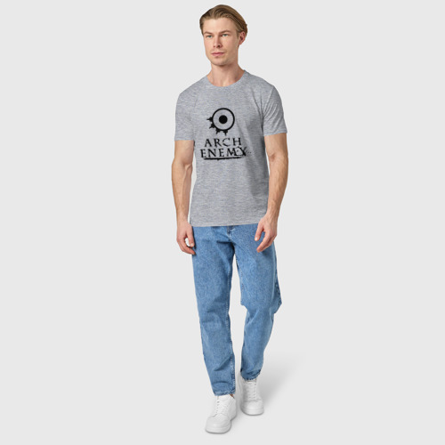 Мужская футболка хлопок с принтом Arch Enemy, вид сбоку #3