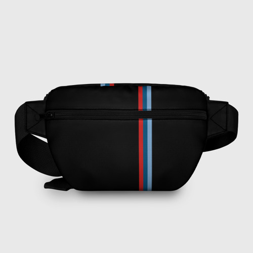 Поясная сумка 3D с принтом BMW BLACK COLLECTION | БМВ, вид сзади #1