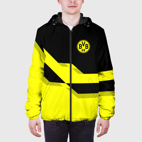 Мужская куртка 3D с принтом FC Borussia Dortmund  2018, вид сбоку #3