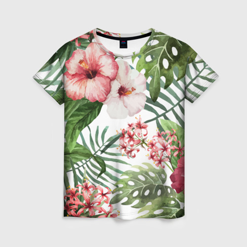 Женская футболка 3D с принтом Таинственный остров, вид спереди #2