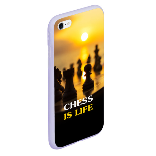 Чехол для iPhone 6/6S матовый с принтом Шахматы - это жизнь, вид сбоку #3