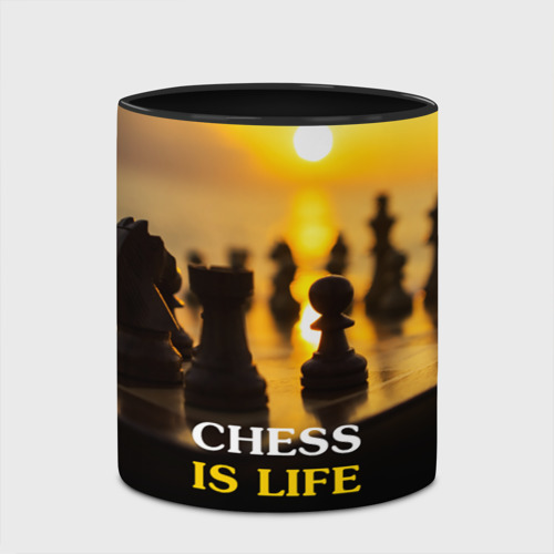 Кружка с полной запечаткой с принтом Шахматы - это жизнь, вид сбоку #3