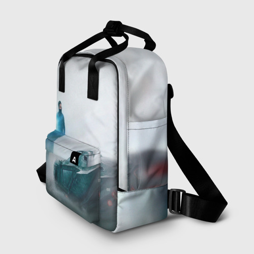Женский рюкзак 3D с принтом Бегущий по лезвию, фото на моделе #1