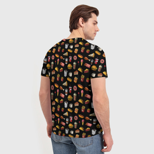 Мужская футболка 3D с принтом WTF Food, вид сзади #2