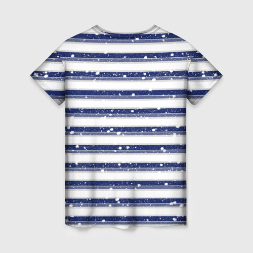 Женская футболка 3D с принтом Морская, вид сзади #1