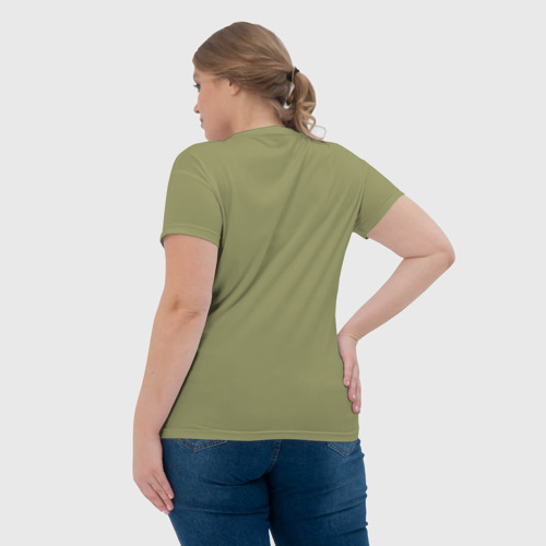 Женская футболка 3D с принтом Ночные Ведьмы в небе, ахтунг!, вид сзади #2