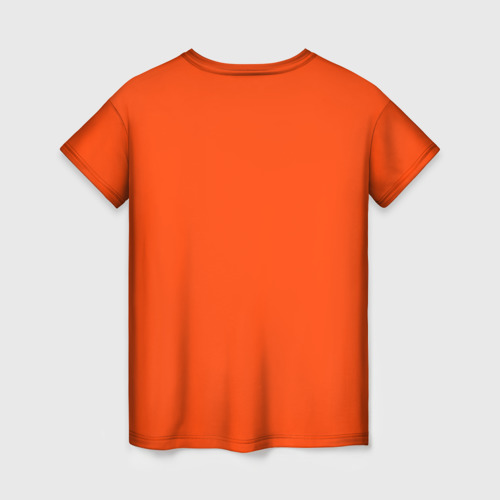Женская 3D футболка с принтом Лисица, вид сзади #1