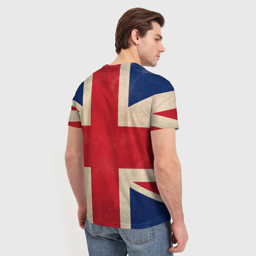 Мужская футболка 3D с принтом Королевский корги, вид сзади #2