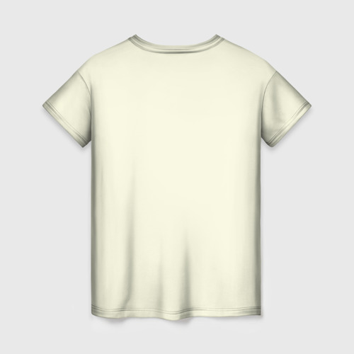 Женская футболка 3D с принтом Drums, вид сзади #1