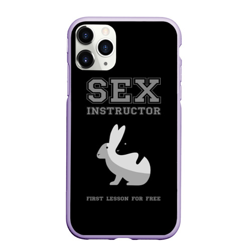 Чехол для iPhone 11 Pro матовый с принтом Sex Instructor, вид спереди #2