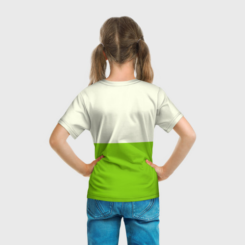 Детская футболка 3D с принтом Теннис, вид сзади #2