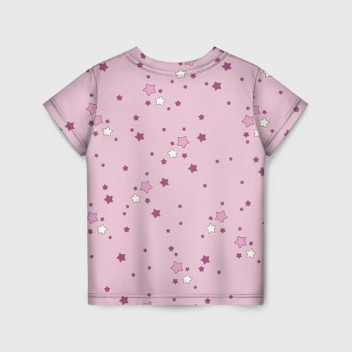 Детская футболка 3D с принтом Единорог,, вид сзади #1