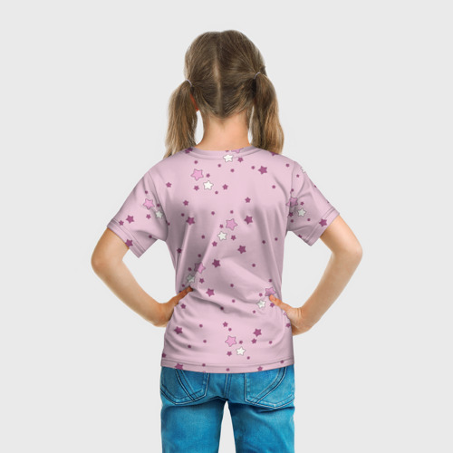 Детская футболка 3D с принтом Единорог,, вид сзади #2