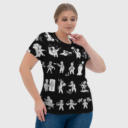 Женская футболка 3D с принтом Фоллаут : Перки, фото #4